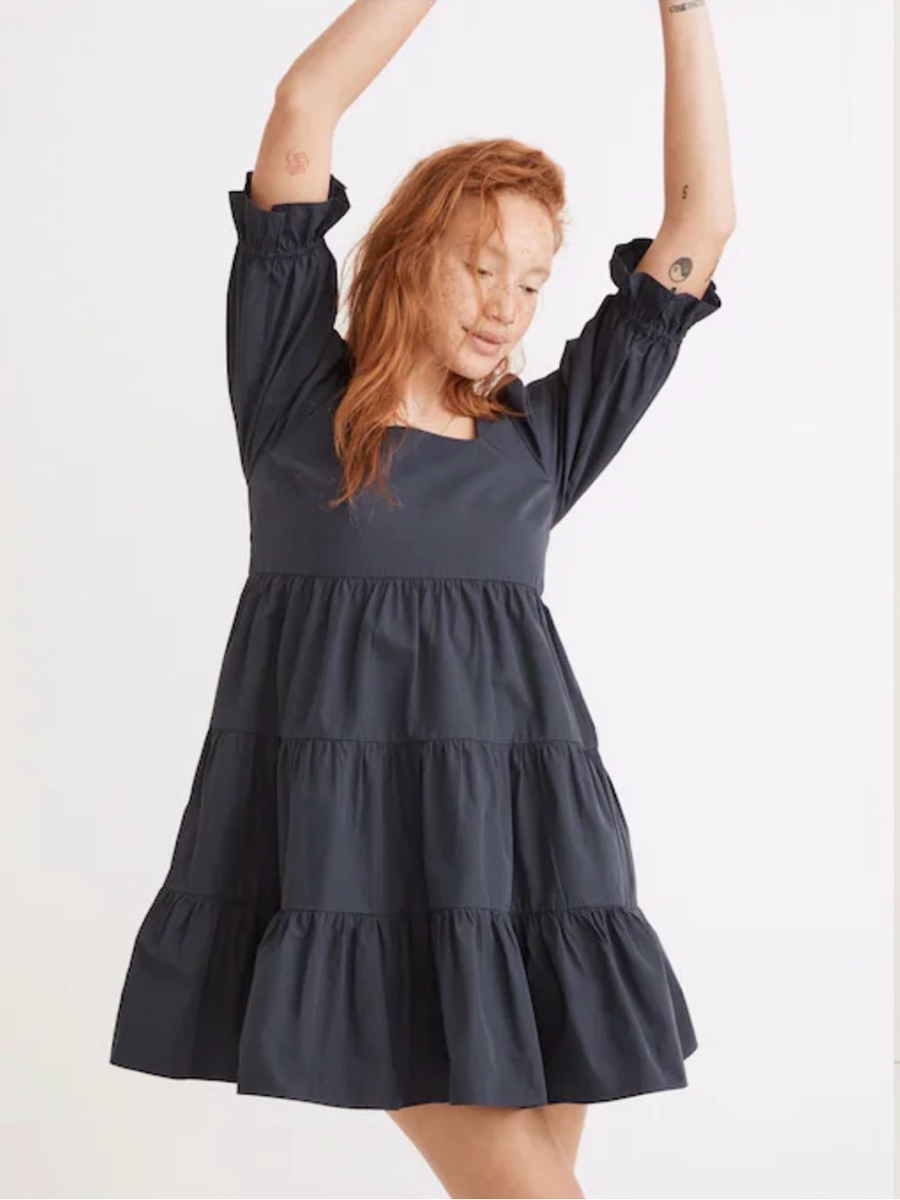 Madewell Poplin Lizzie Babydoll Dress